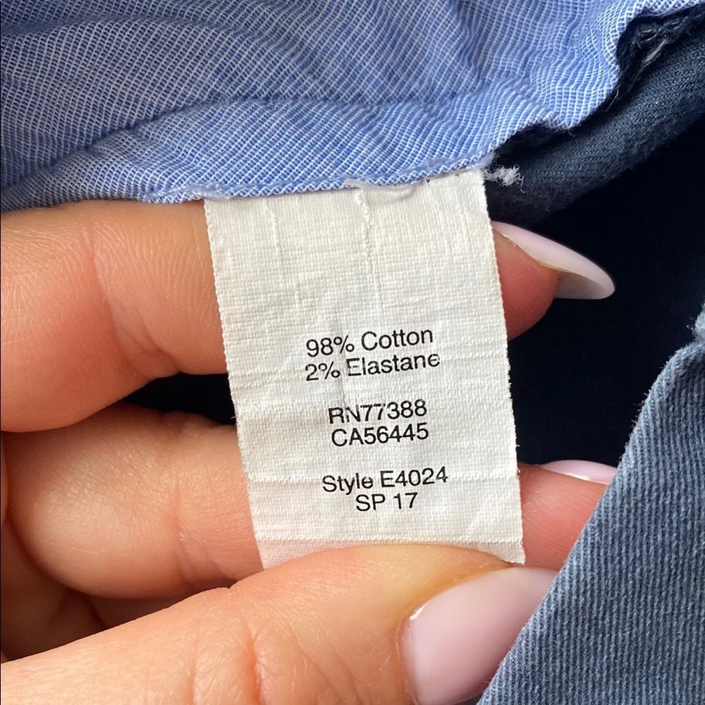J. Crew - Slim Fit Cotton Chino Trouser Pant in Overcast Blue - Size 31 x 32